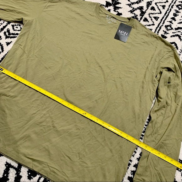 Oversized Long Sleeve Crew Neck Shirt Set - Picture 9 of 14